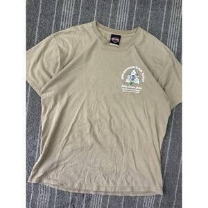 Harley Davidson‎ Shirt Mens Large Brown Y2K 2008 Double Sided 20th Hog Rally